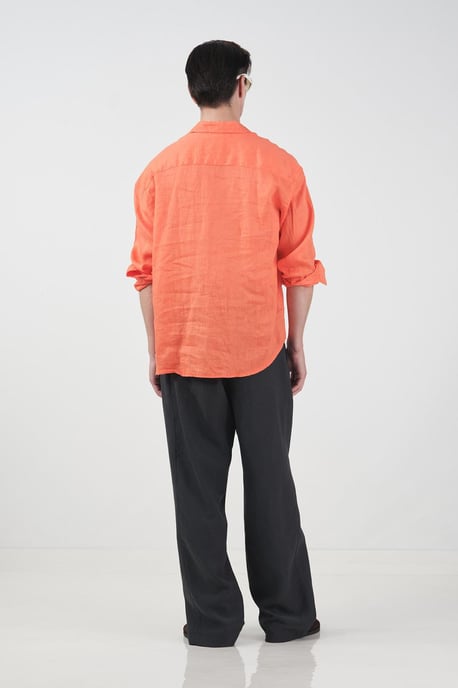Herren Übergrößen Leinen-Overshirt - Image 2