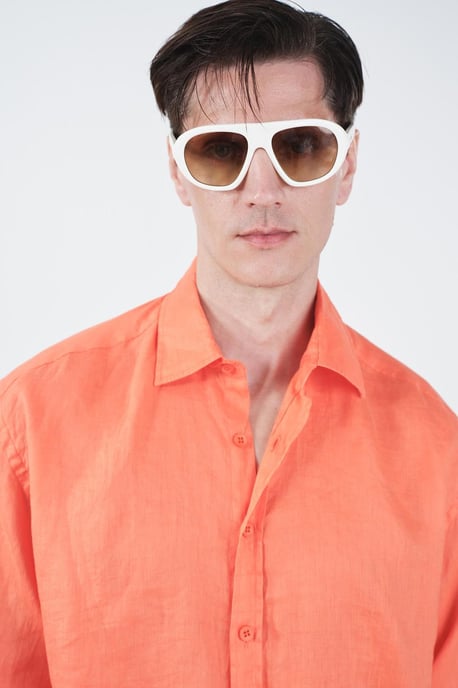 Herren Übergrößen Leinen-Overshirt - Image 3