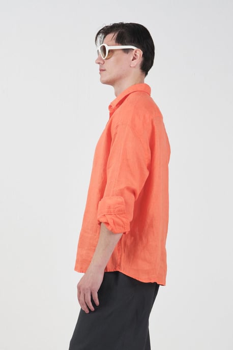Herren Übergrößen Leinen-Overshirt - Image 4