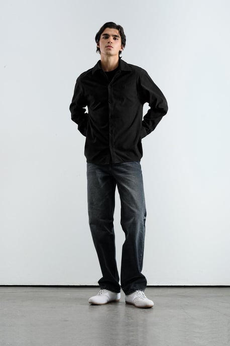 Herren Langarmhemd aus Kunstwildleder - Image 1