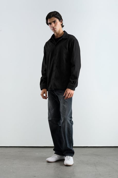Herren Langarmhemd aus Kunstwildleder - Image 2
