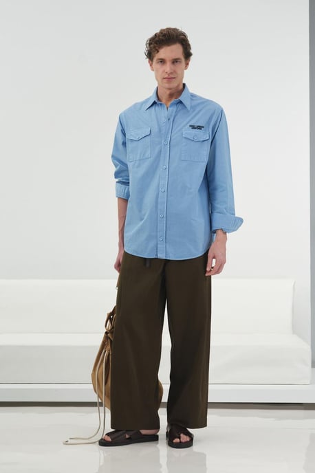 Herren Baumwoll-Poplin Hemd mit Druckmotiv - Image 3