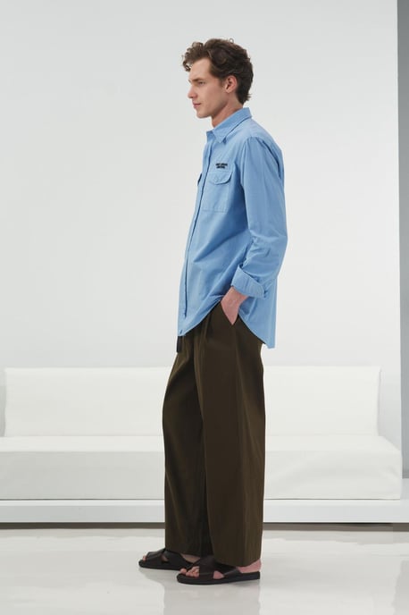 Herren Baumwoll-Poplin Hemd mit Druckmotiv - Image 4
