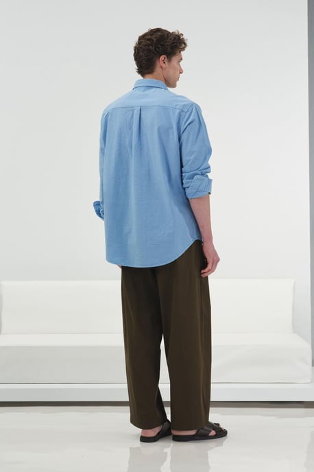 Herren Baumwoll-Poplin Hemd mit Druckmotiv - Image 5