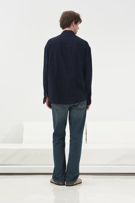 Herren Relaxed Fit Karierte Baumwollhemd - Image 3