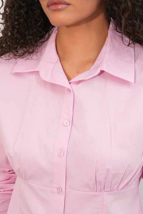 Tailliertes Popeline-Button-Up Kurzhemd - Image 5