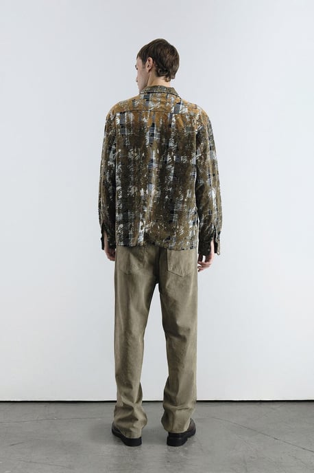 Herren Relaxed Fit Karo Baumwollhemd - Image 3