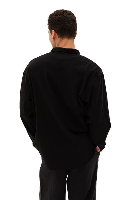 Herren Baumwoll Langarm Button-Down Hemd - Image 4