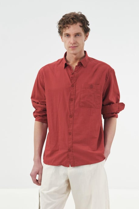 Herren Regular-Fit Baumwoll-Popeline Hemd - Image 3