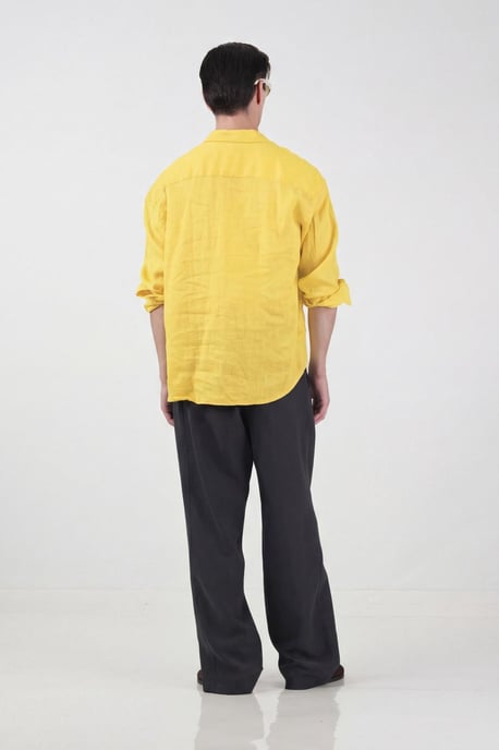 Herren Übergrößen Leinenhemd - Image 3