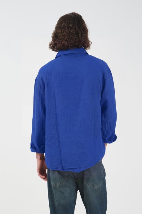 Herren Lockere Baumwoll Langarmshirt - Image 3