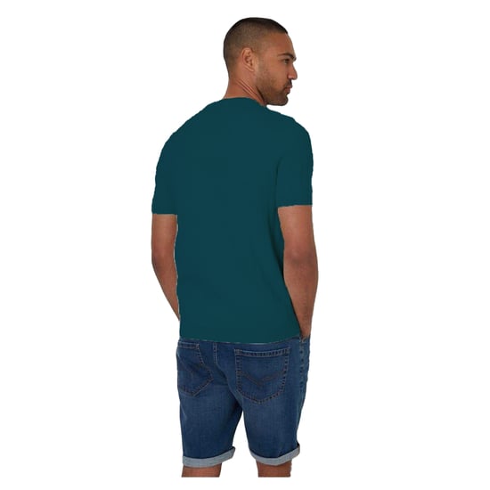 Threadbare - T-Shirt für Herren, Rundhalsausschnitt, Mit Zopfmuster (Blau Grün) - Image 2