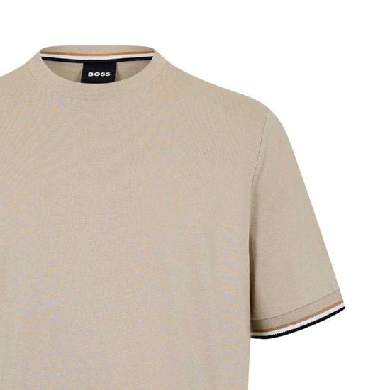 Boss - "Hbb Thompson 04" T-Shirt für Herren, Premium-Baumwolle, Regulär (Beige) - Image 3