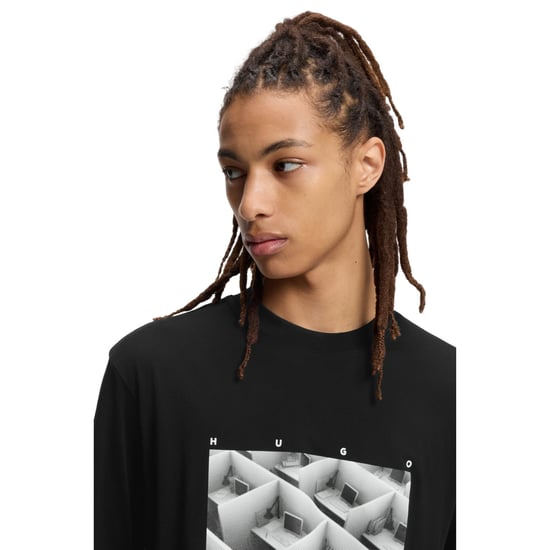 Hugo - "Dodger" T-Shirt für Herren (Schwarz) - Image 4