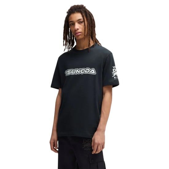 Hugo - "Tsunoda" T-Shirt für Herren, Rundhalsausschnitt, Regulär (Schwarz) - Image 3