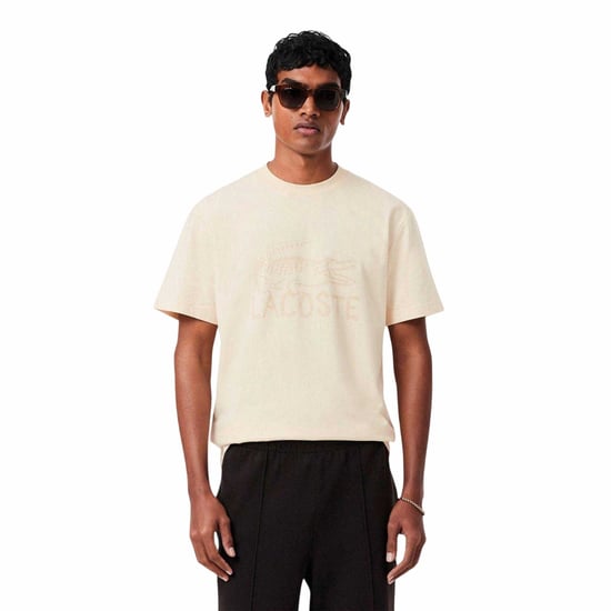 Lacoste - T-Shirt für Herren, Baumwolle (Beige) - Image 3