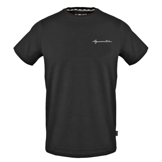 Aquascutum - T-Shirt für Herren, Rundhalsausschnitt, Regulär (Schwarz) - Image 1
