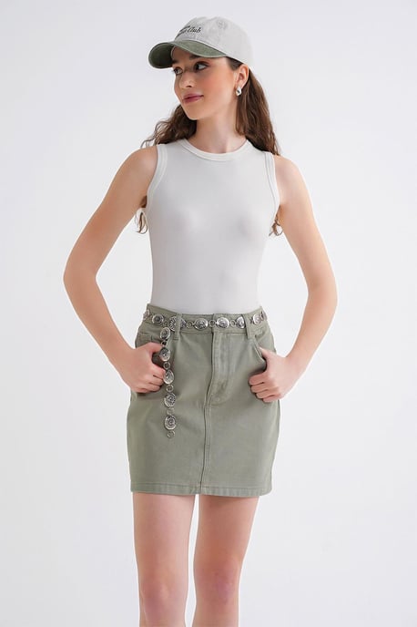 Babyblaues Rippen-Cotton-Top - Image 2