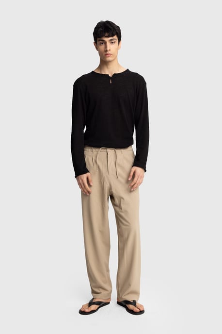 Herren Baumwolle Weite-Hosen Strickpants - Image 1