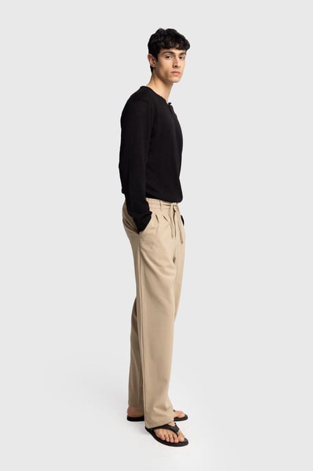 Herren Baumwolle Weite-Hosen Strickpants - Image 3