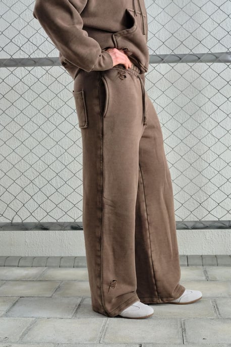 Herren Hosen mit weitem Bein aus Strick - Image 2