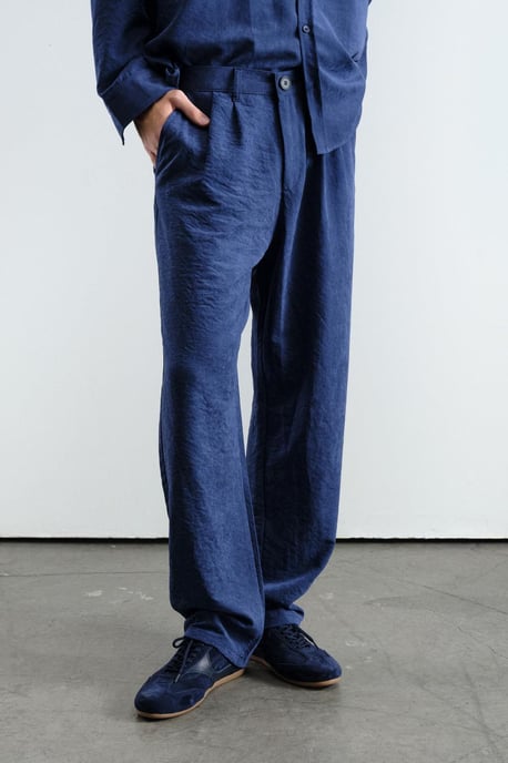 Herren Strickhose mit weitem Bein und mittlerer Taille - Image 3