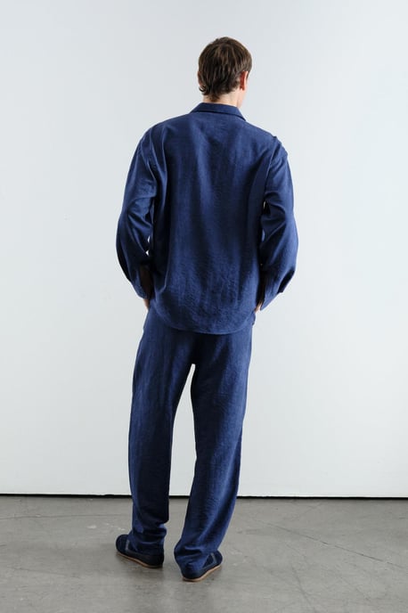 Herren Strickhose mit weitem Bein und mittlerer Taille - Image 4