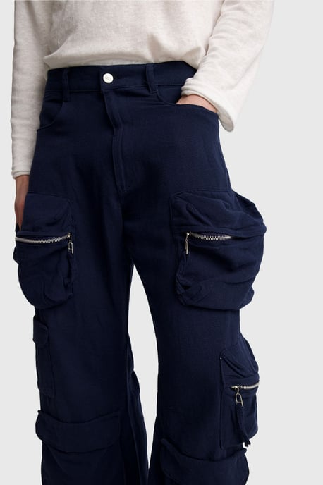 Herren Mid-Waist Weite Strickhose - Image 5
