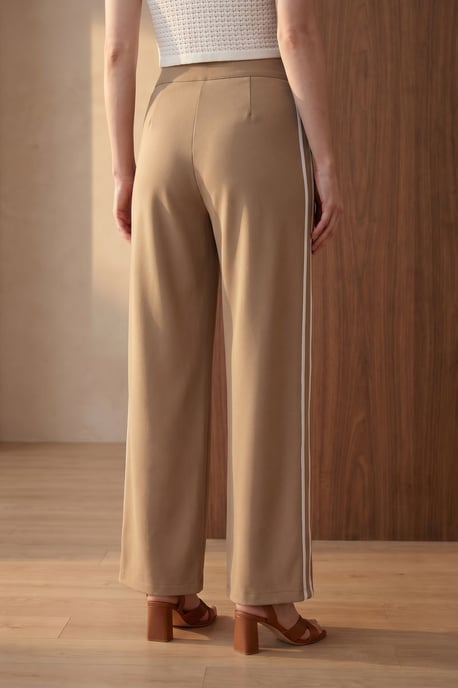 Hochtaillierte Plissierte Weitbein-Hose - Image 6