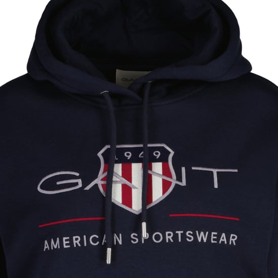 Gant Archive Shield Hoodie Sweatshirt - Image 3