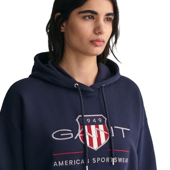 Gant Archive Shield Hoodie Sweatshirt - Image 6