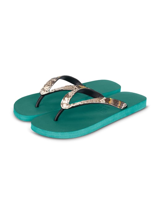 Python Taupe Flip Flop Waldgrün - Image 3