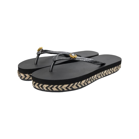 Raffia Switch Flip Flop schwarz - Image 3
