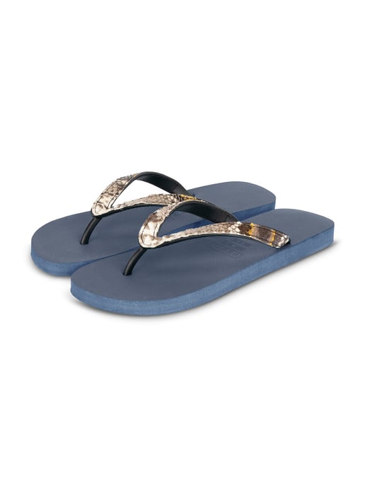 Python-Flip-Flop in Taupe, Marineblau - Image 3