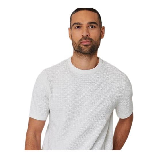 Threadbare - T-Shirt für Herren, Rippenstrick, Regulär (Ecru) - Image 2