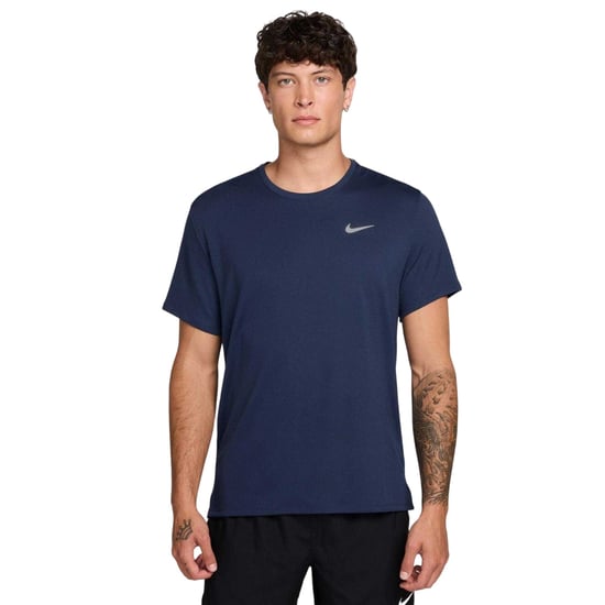 Nike - "Miler" T-Shirt für Herren, Reflektierende Details (Mitternachtsblau) - Image 1
