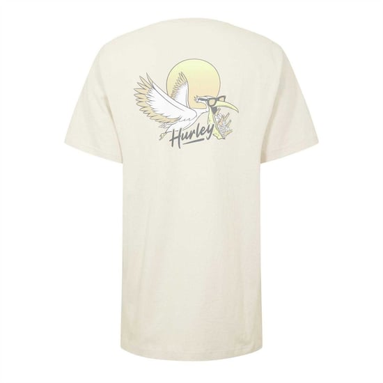 Hurley - "Beer Run" T-Shirt für Herren (Cremefarbe) - Image 2