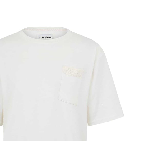 Threadbare - "Dunedin" T-Shirt für Herren, Texturierter Strick, Regulär (Ecru) - Image 2