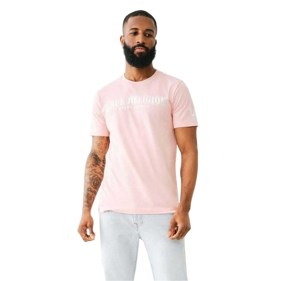 True Religion - T-Shirt für Herren, Rundhalsausschnitt, Folie (Pink) - Image 1