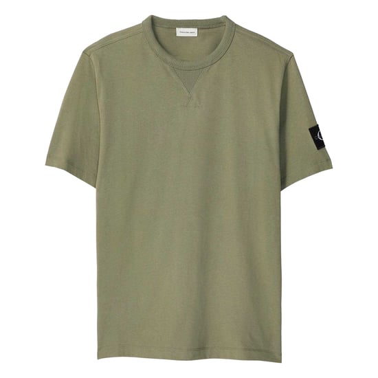 Calvin Klein - T-Shirt für Herren, Rundhalsausschnitt, Regulär (Dunkles Flechtengrün) - Image 1