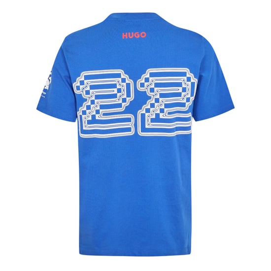 Hugo - "Tsunoda" T-Shirt für Herren, Rundhalsausschnitt, Regulär (Mittelblau) - Image 2
