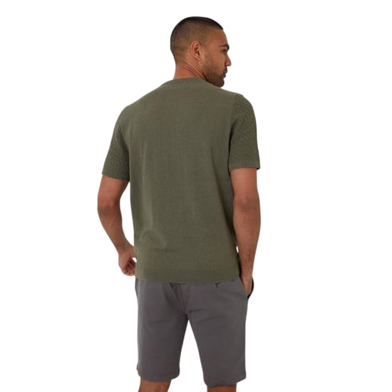 Threadbare - T-Shirt für Herren, Rippenstrick, Regulär (Dunkler Salbei) - Image 2