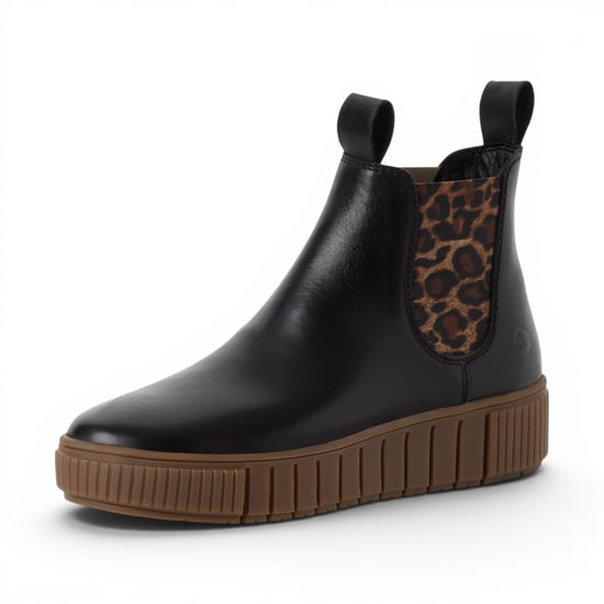 Tamaris Damen Schwarze Leder-Chelsea Fußstiefel - 25403-43 - Image 4