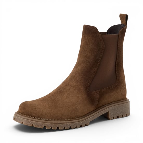 Tamaris Damen braune Leder-High-Chelsea-Knöchelstiefel – 25427-41 - Image 4