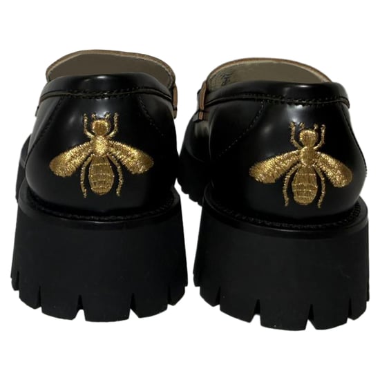 Gucci Harald Pferdehalfter Slipper aus schwarzem Leder - Image 3