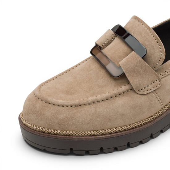 Tamaris Damen-Beige Wildleder-Loafer Freizeitschuhe – 24722-43 - Image 5
