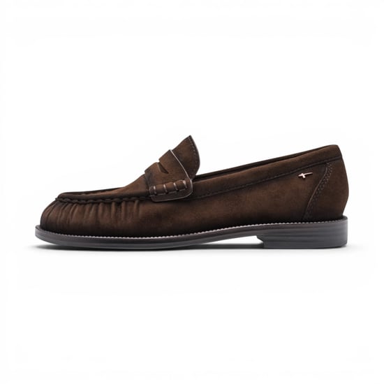 Tamaris Damen braune Leder-Loafer Freizeitschuhe – 24251-47 - Image 3