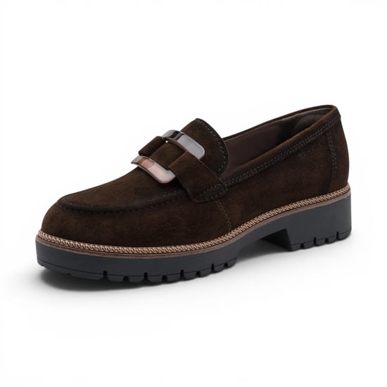 Tamaris Damen braune Wildleder-Loafer Freizeitschuhe – 24722-43 - Image 4
