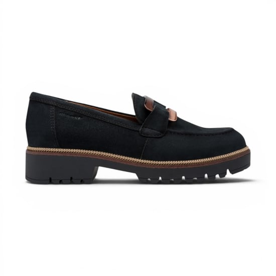 Tamaris Damen blaue Wildleder-Loafer Freizeitschuhe – 24722-43 - Image 1