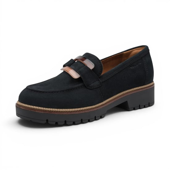Tamaris Damen blaue Wildleder-Loafer Freizeitschuhe – 24722-43 - Image 4